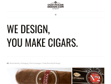 Tablet Screenshot of cigarpackagedesign.com